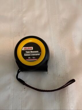 25 ft Tape Measure in Black and Yellow